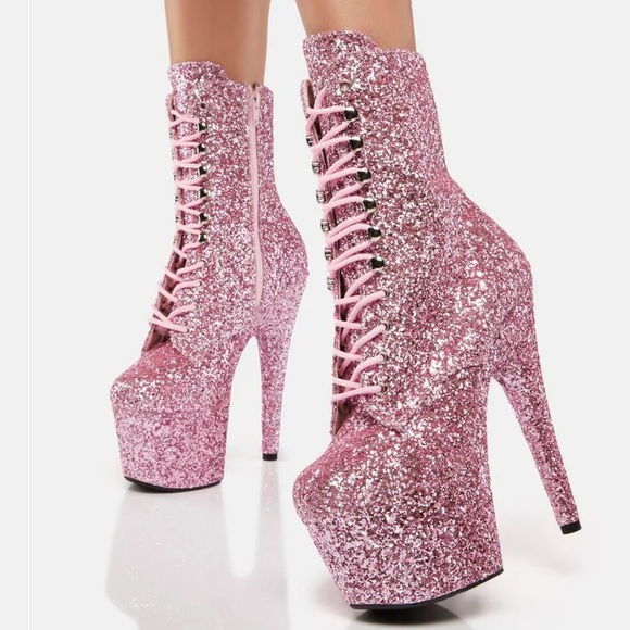 Pleaser Shoes - Pleaser
Pink Adore-1020Gwr Platform Boots